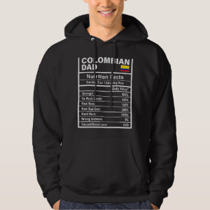 Männer Kolumbianischer Vater Ernährung Fakten Vate Hoodie