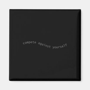 Männer konkurrieren mit Motiv gegen sich selbst Magnet