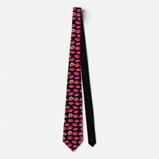 Männer küssen Lippen Neck Tie Krawatte (Vorderseite)