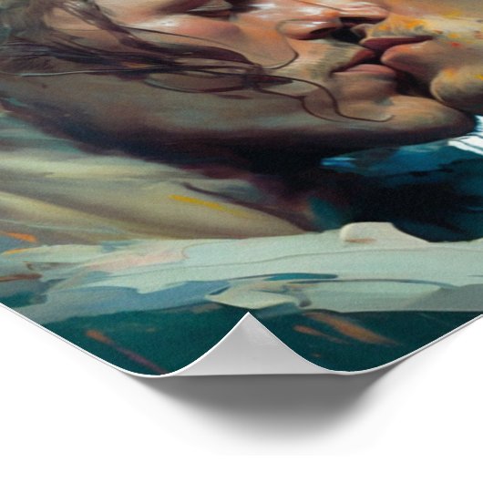 Männer küssen poster (Ecke)