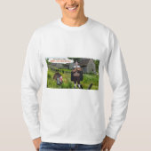 Männer, lange Ärmel T, Truthahn Happy Thanksgiving T-Shirt (Vorderseite)