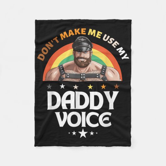 Männer lassen mich nicht meine Daddy Voice Funny G Fleecedecke (Vorderseite)