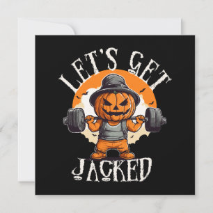 Männer Lasst Uns Aufgepumpt Kürbis Jack-O-Lantern