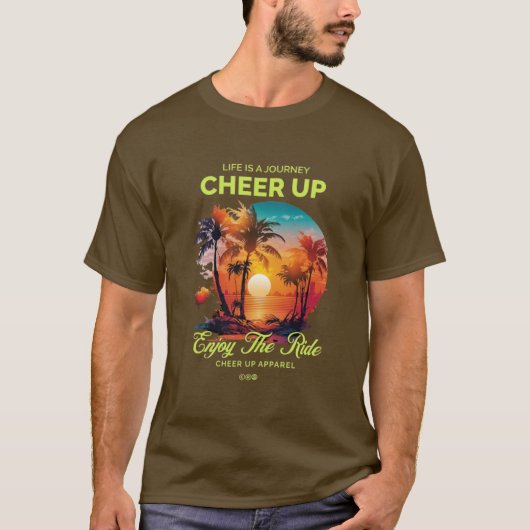 MÄNNER LEBENSREISE AUFMUNTERN T SHIRT (Vorderseite)