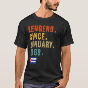Männer-Legende seit Januar 1969 53. Geburtstag Kub T-Shirt
