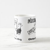 Männer lesen Bücher in der Bibliothek. Wählen Sie Kaffeetasse (Mittel)