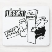 Männer lesen Bücher in einer Bibliothek Mousepad (Vorne)