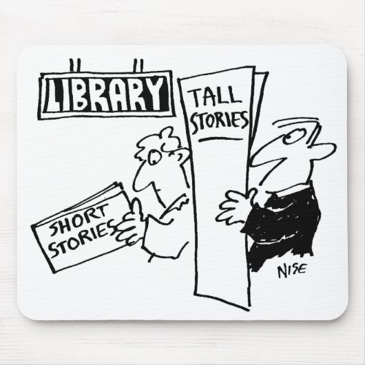 Männer lesen Bücher in einer Bibliothek Mousepad (Vorne)