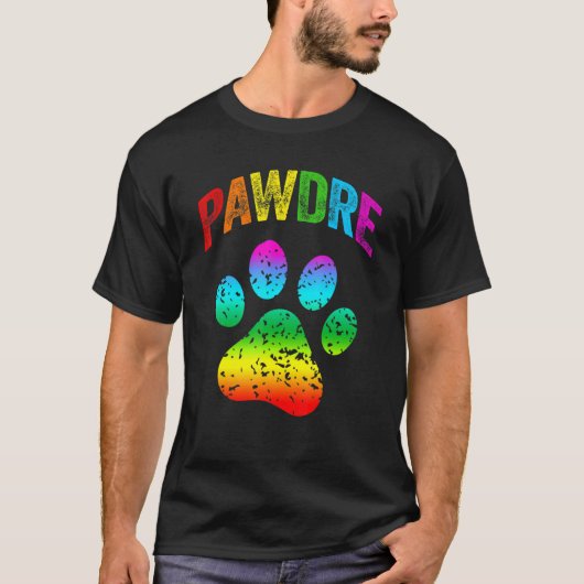Männer LGBT Rainbow Hund Vater Katze Vater Pet Pet T-Shirt (Vorderseite)