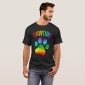 Männer LGBT Rainbow Hund Vater Katze Vater Pet Pet T-Shirt (Vorne ganz)