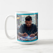 Männer Liebe Diamantkunst auch Kaffeetasse (Links)