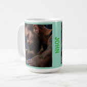 Männer Liebe Diamantkunst auch Kaffeetasse (Vorderseite Links)