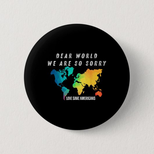Männer Liebe Welt Button (Vorderseite)