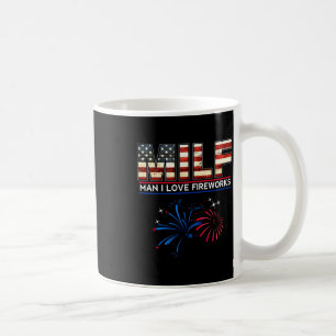 Männer lieben Feuerwerk lustig amerikanisch patrio Kaffeetasse