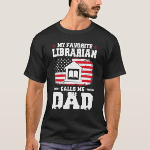 Männer Lieblings-Bibliothekar nennt mich Vater Pha T-Shirt