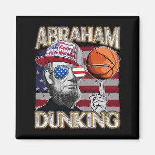 Männer lincoln abraham basketball patriots dunking magnet