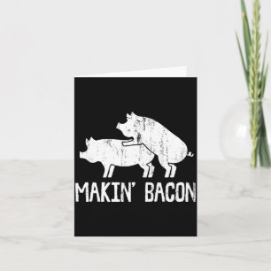 Männer Lustige Herstellung von Bacon-Kunst für Män Karte