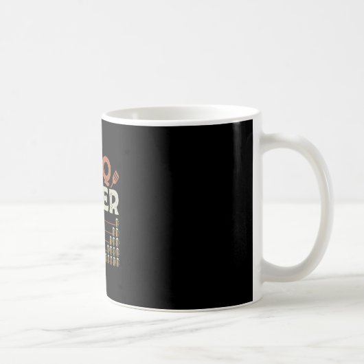 Männer lustiger BBQ-Grill-Chef Grilling-Master Bar Kaffeetasse (Rechts)