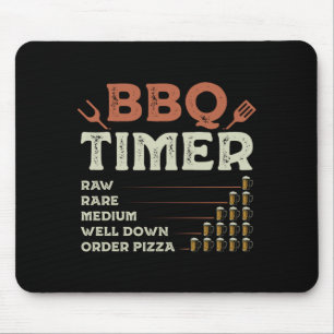 Männer lustiger BBQ-Grill-Chef Grilling-Master Bar Mousepad