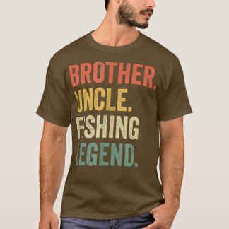 Männer Lustiger Fischer Bruder Onkel Angellegende T-Shirt