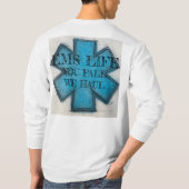 Männer lustiges EMS Life, du haust, wir fallen T-Shirt (Rückseite)