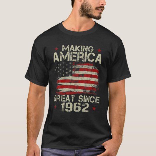 Männer machen Amerika seit 1962 zu einem großen Vi T-Shirt (Vorderseite)
