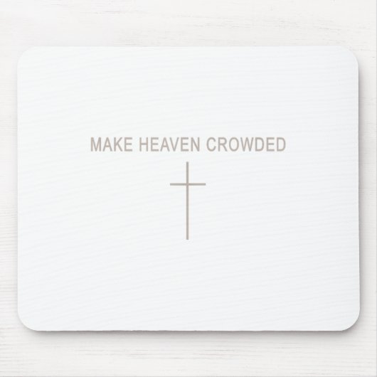 Männer machen Himmelskugel Christlichen Minimalist Mousepad (Vorne)