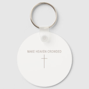 Männer machen Himmelskugel Christlichen Minimalist Schlüsselanhänger