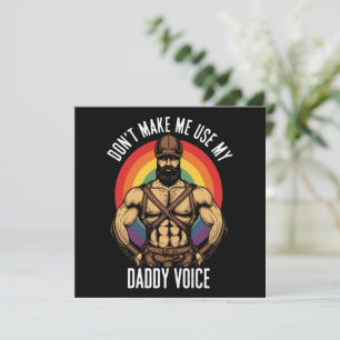 Männer machen mich nicht dazu, meine Daddy-Stimme Einladung