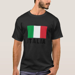 Männer-Mädchen-Jungen Vintage italienische Flagge  T-Shirt