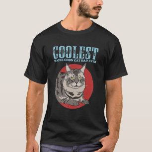 Männer Maine Coon Katzenvater Katzen Besitzer Main T-Shirt