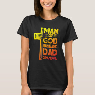 Männer Mann Gottes Ehemann Vater - Christlich best T-Shirt