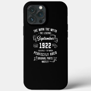 Männer Mann Mythos Legende September 1922 100. iPhone 13 Pro Max Hülle