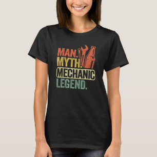 Männer Mann Mythos Mechaniker Legende Auto Typ Gar T-Shirt