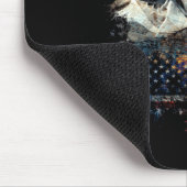 Männer Männer 4. Juli Feuerwerk Mount Rushmore Mousepad (Ecke)