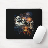 Männer Männer 4. Juli Feuerwerk Mount Rushmore Mousepad (Mit Mouse)