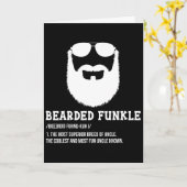 Männer Männer Bärtiger Onkel Papa Bärtiger Funkle Karte (Gelbe Blume)