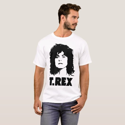 Männer Marc Bolans Rex UnisexLadyFit Metall Guru T-Shirt (Vorne ganz)