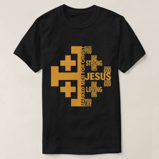 Männer markierte Männer für Christus Jerusalem kre T-Shirt (Design vorne)