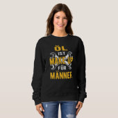 Männer Maschinenöl Männer bilden Mechatronikautos Sweatshirt (Vorne ganz)