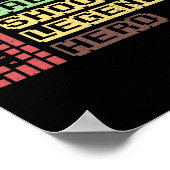 Männer-Maus-Gamer-Design für Ihren Computer-Gaming Poster (Ecke)