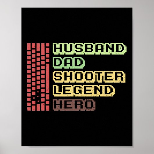 Männer-Maus-Gamer-Design für Ihren Computer-Gaming Poster (Vorne)