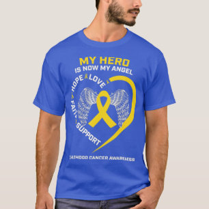 Männer mein Held ist jetzt mein Engel Kinderkrebs T-Shirt
