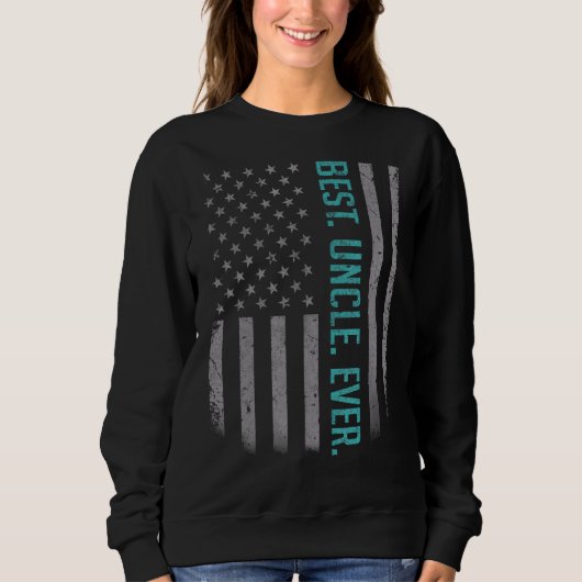 Männer mit der besten Onkel je US-amerikanische Fl Sweatshirt (Vorderseite)