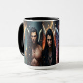 Männer mit Flügeln Romantasy Tasse (Vorderseite Links)