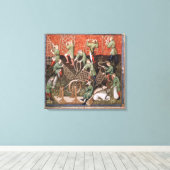 Männer mit Netzen Leinwanddruck (Insitu (Holzboden))