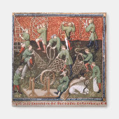 Männer mit Netzen Magnet (Vorne)