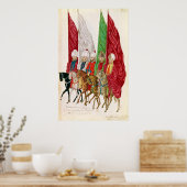 Männer mit Standards gemäß Seigneur Poster (Küche)