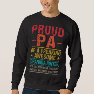 Männer mit Stolz Pa an Großtochter Pa Großtochter Sweatshirt