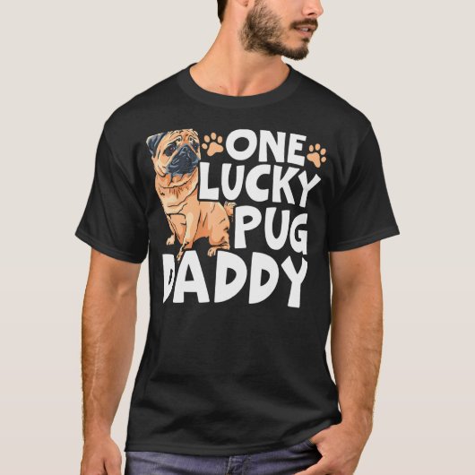 Männer Mops Vater Hundezüchter Hundebesitzer Vater T-Shirt (Vorderseite)